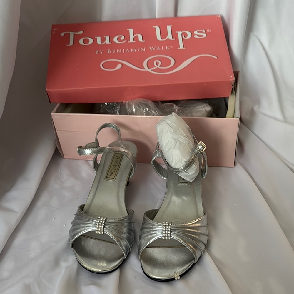 Touch Ups Silver Girls Shoes
